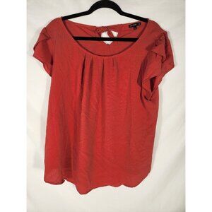 Le Rouge Womens Plus Pleated Career Top Tulip Sleeve Church Modest 1X